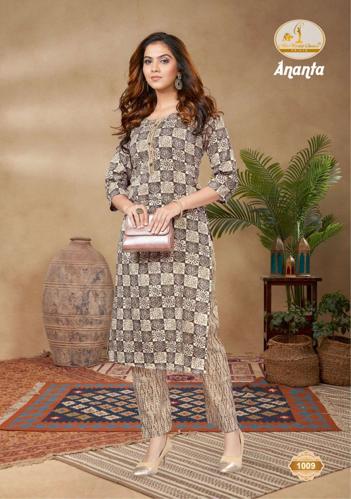 Miss World Ananta Vol-1 – Kurti With Pant - Wholesale Catalog