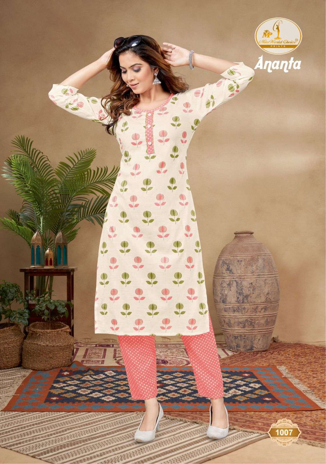 Miss World Ananta Vol-1 – Kurti With Pant - Wholesale Catalog