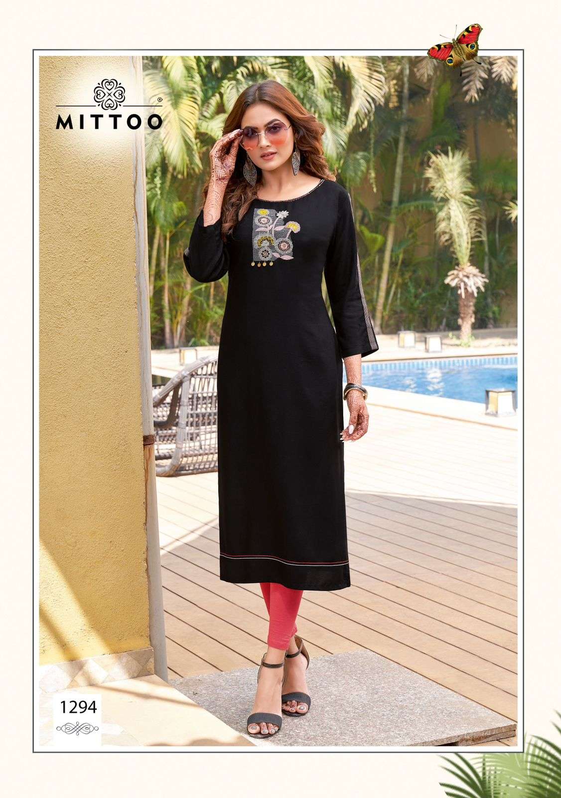 MITTOO PALAK Vol 34 Rayon Kurti Wholesale catalog