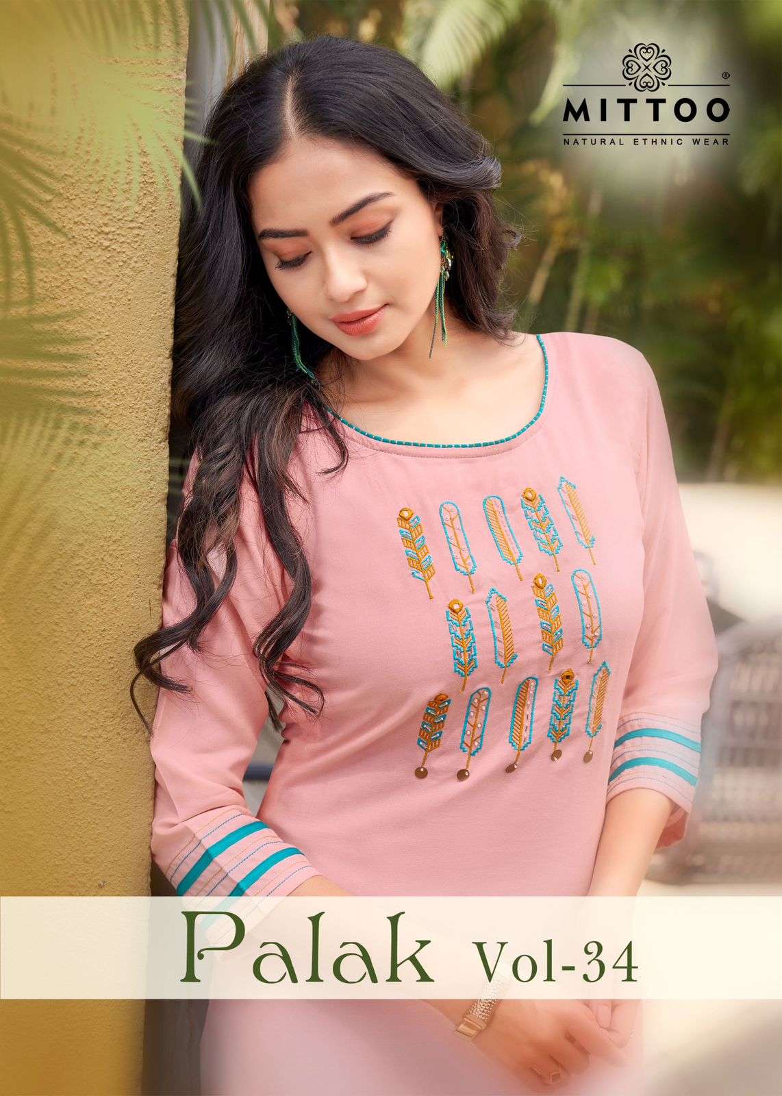 MITTOO PALAK Vol 34 Rayon Kurti Wholesale catalog