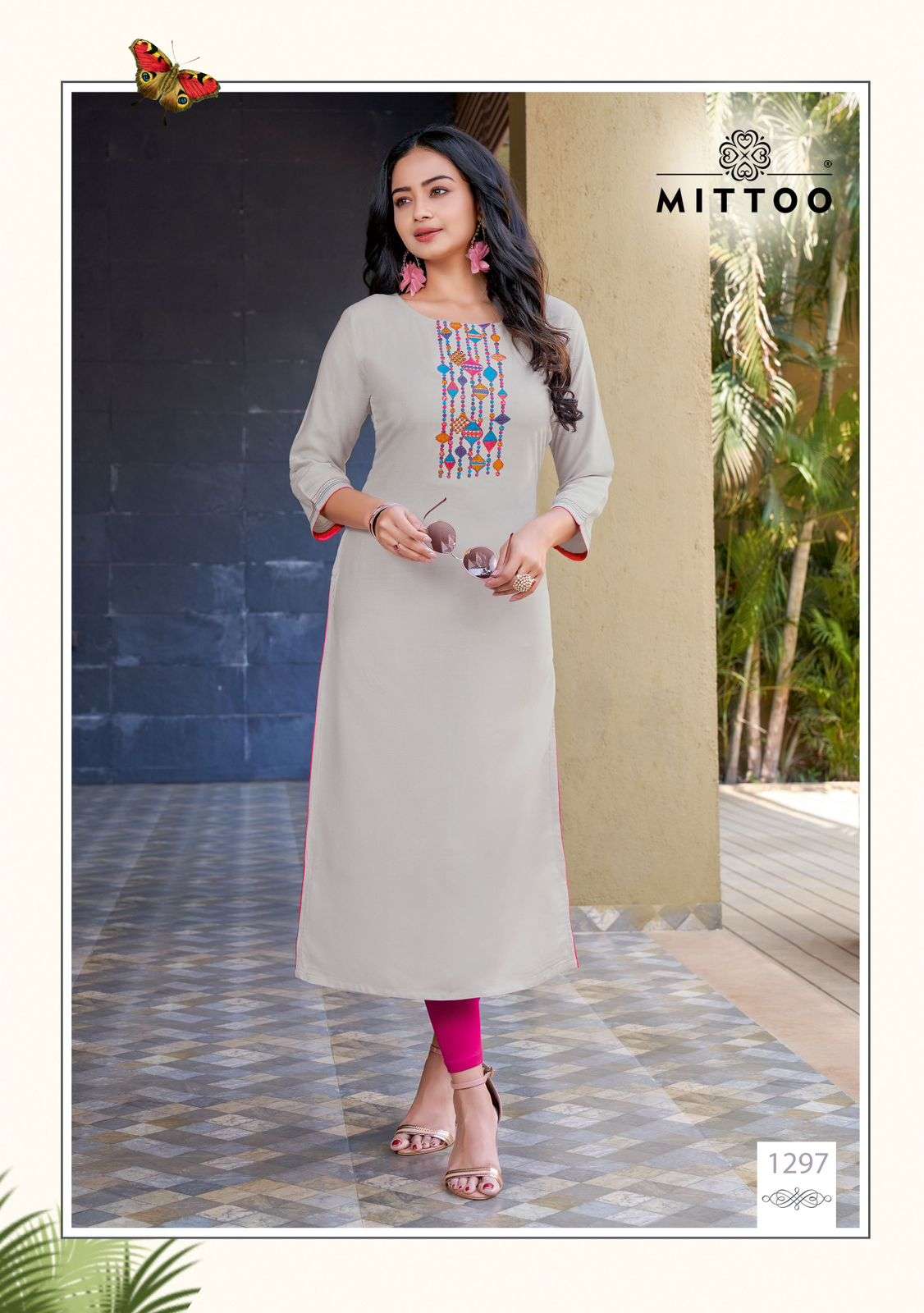 MITTOO PALAK Vol 34 Rayon Kurti Wholesale catalog