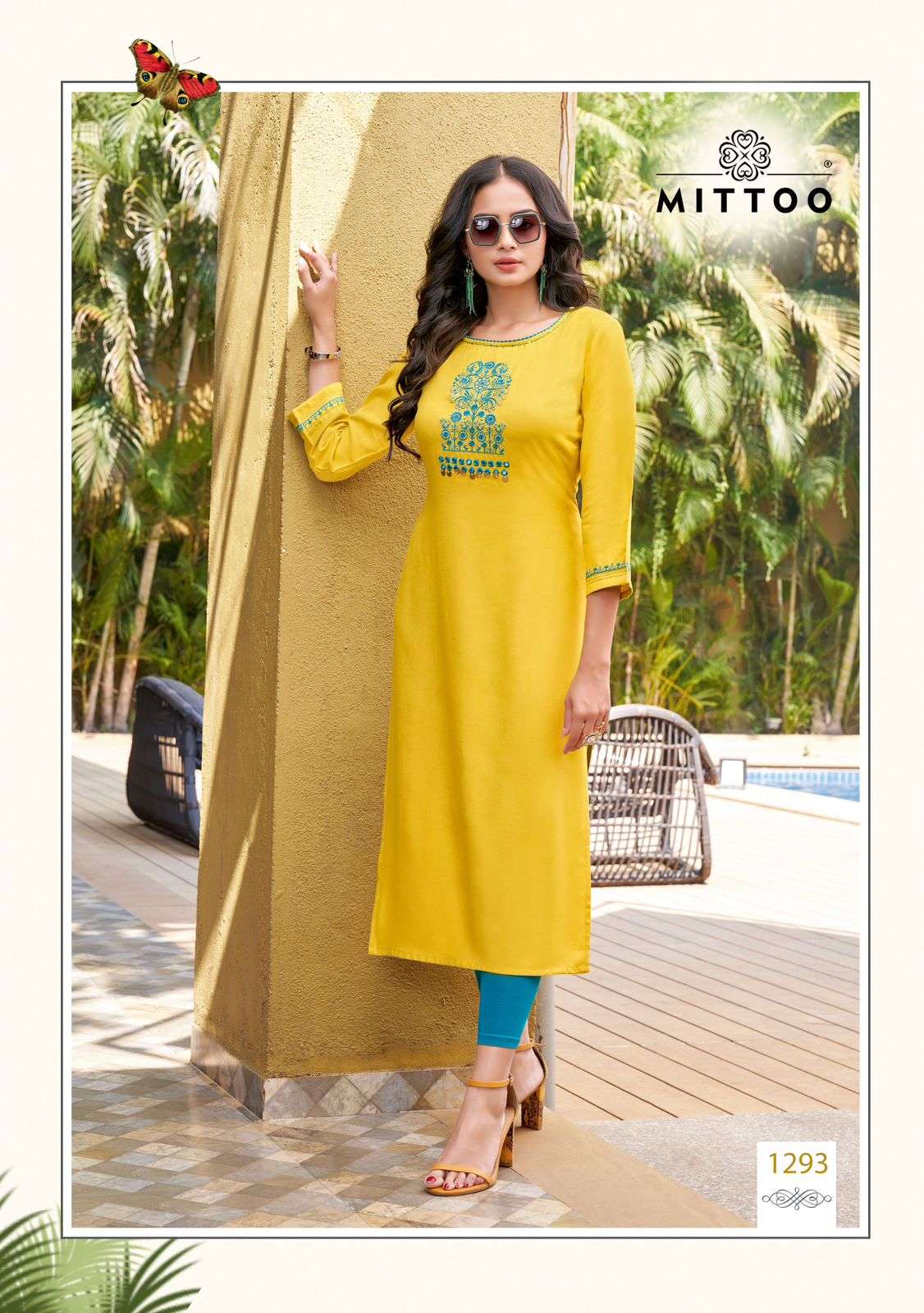 MITTOO PALAK Vol 34 Rayon Kurti Wholesale catalog