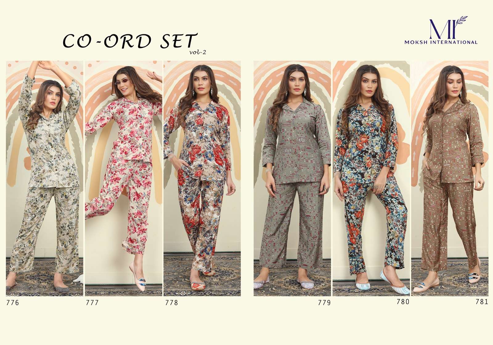 Moksh International Co-ord Set Vol-2 Kurti Wholesale catalog