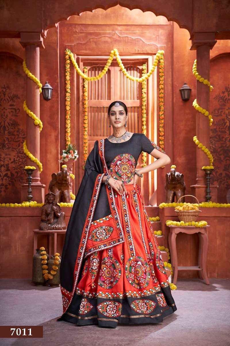NAVRATRI CHANIYA CHOLI 7011 RAJWADI VOL - 3 Lehenga choli Wholesale catalog