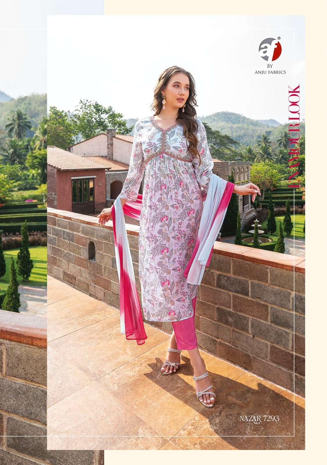 Nazar vol-4 Alia cut Kurti Wholesale catalog