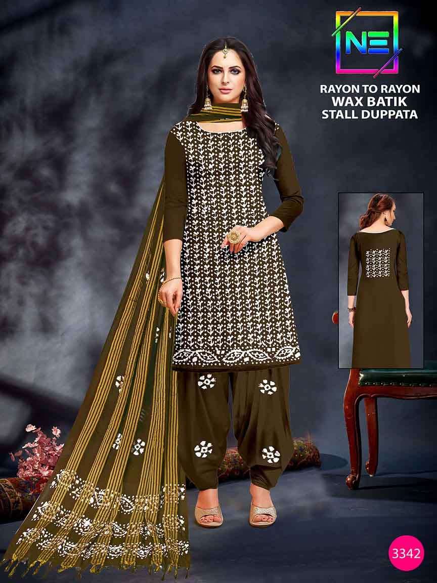Nemi Rayon Wax Batik Vol-3 - Dress Material - Wholesale Catalog