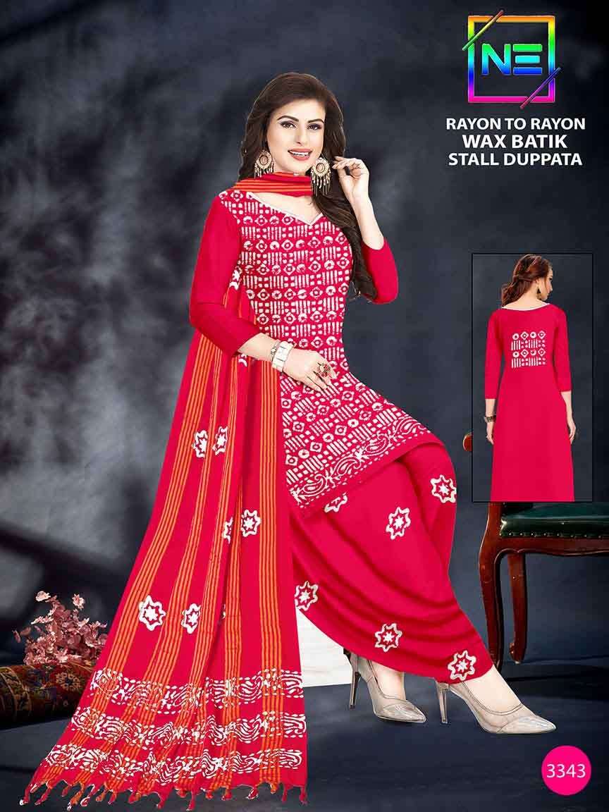 Nemi Rayon Wax Batik Vol-3 - Dress Material - Wholesale Catalog