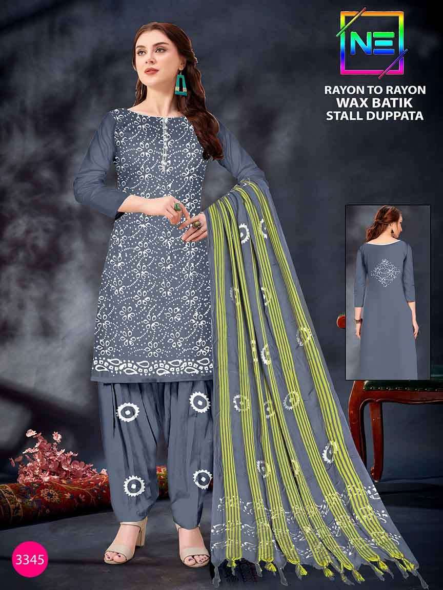 Nemi Rayon Wax Batik Vol-3 - Dress Material - Wholesale Catalog