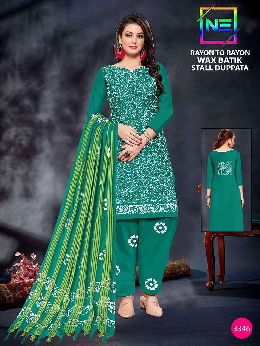 Nemi Rayon Wax Batik Vol-3 - Dress Material - Wholesale Catalog