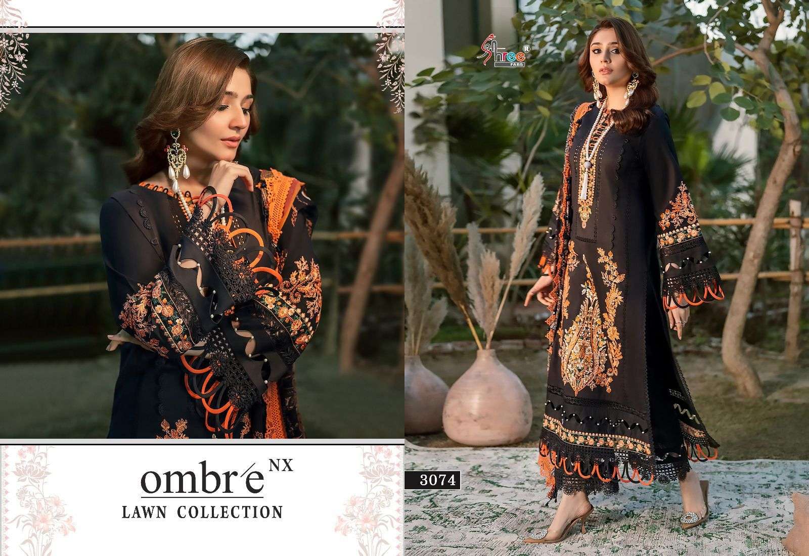 OMBRE LAWN COLLECTION NX PURE LAWN COTTON Salwar Kameez Wholesale catalog