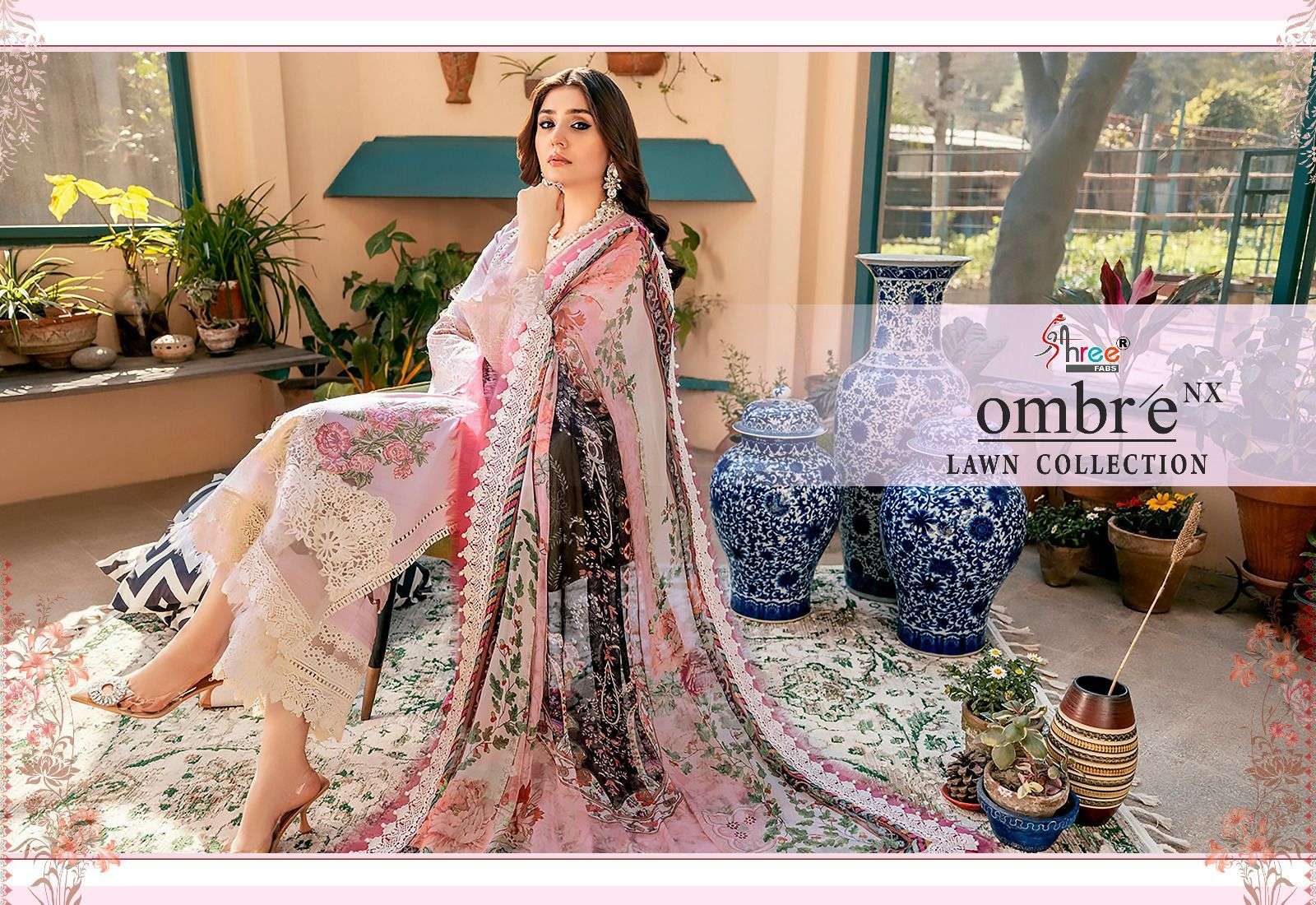 OMBRE LAWN COLLECTION NX PURE LAWN COTTON Salwar Kameez Wholesale catalog