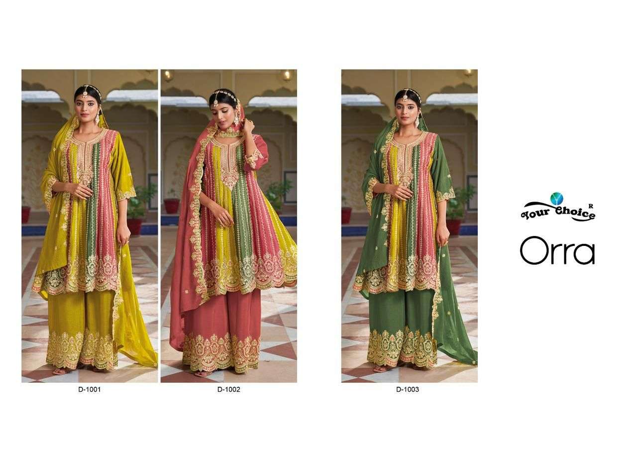 ORRA Heavy Chinon Salwar Kammez Wholesale catalog