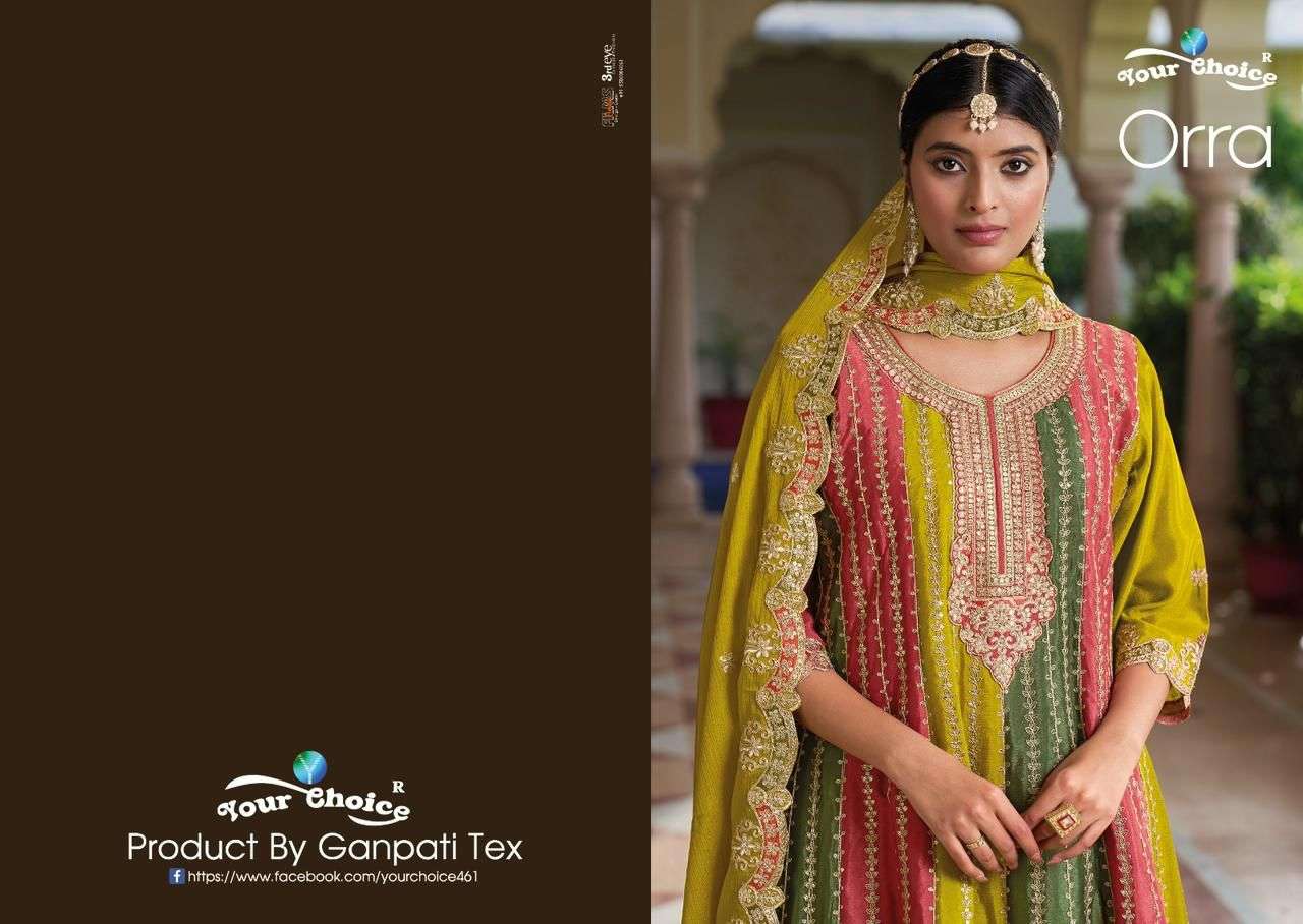 ORRA Heavy Chinon Salwar Kammez Wholesale catalog