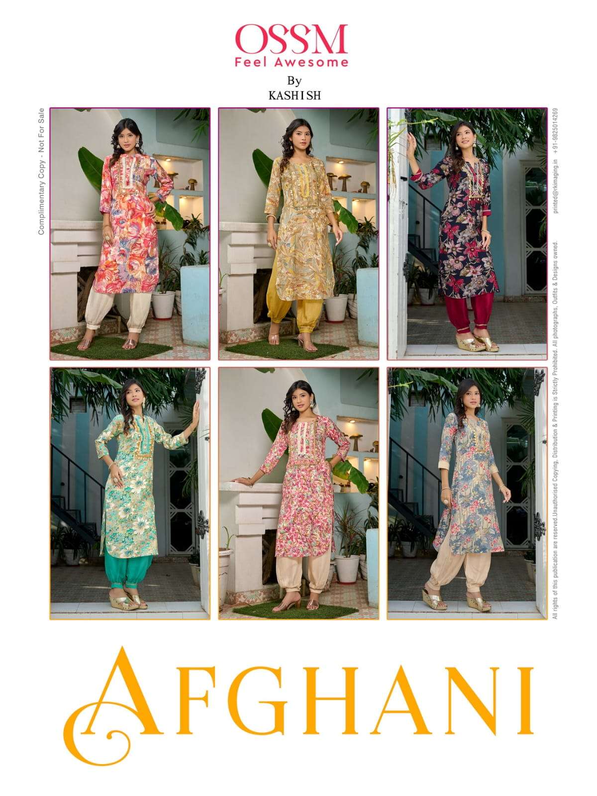 OSSM AFGHANI  Chanderi Modal Foil Kurti Wholesale catalog