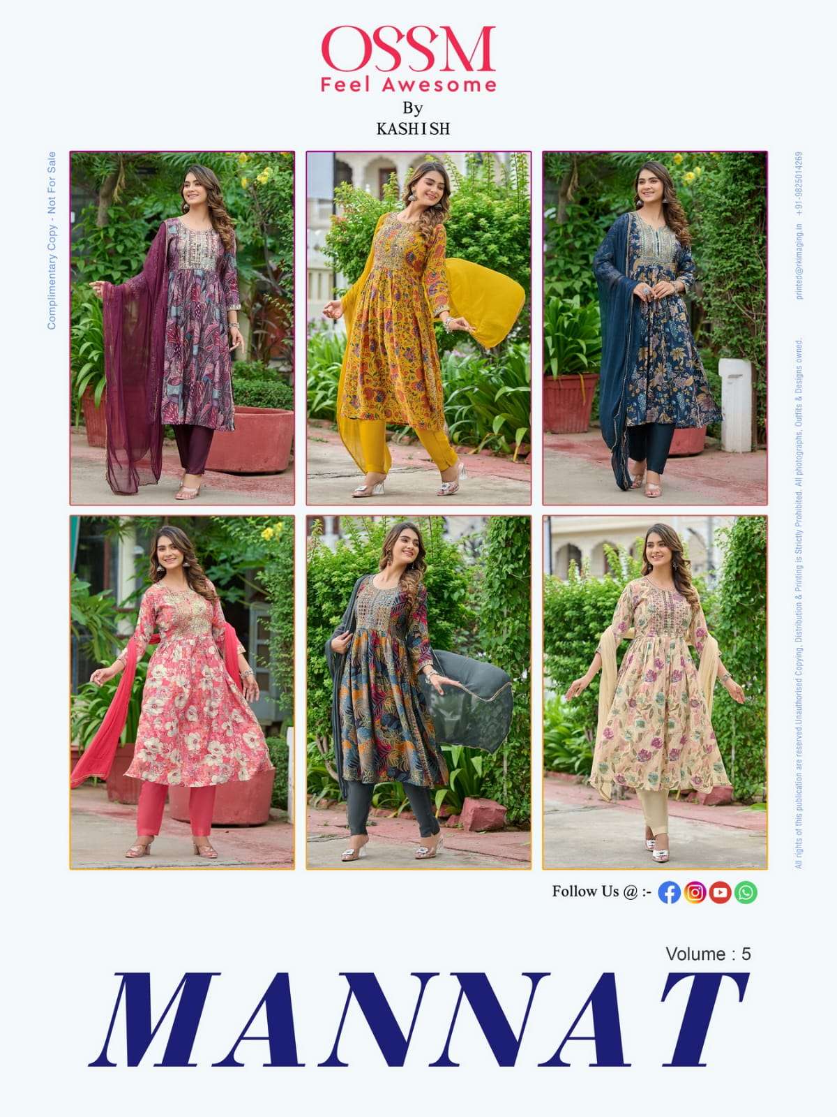 OSSM MANNAT Vol 05 Naira Cut Kurti Wholesale catalog