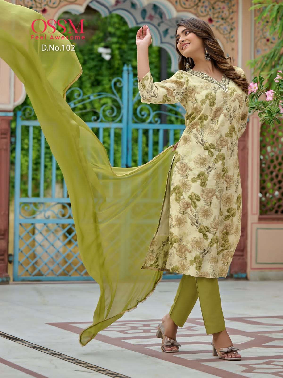 OSSM MUSKAN V Neck Kurti Wholesale catalog