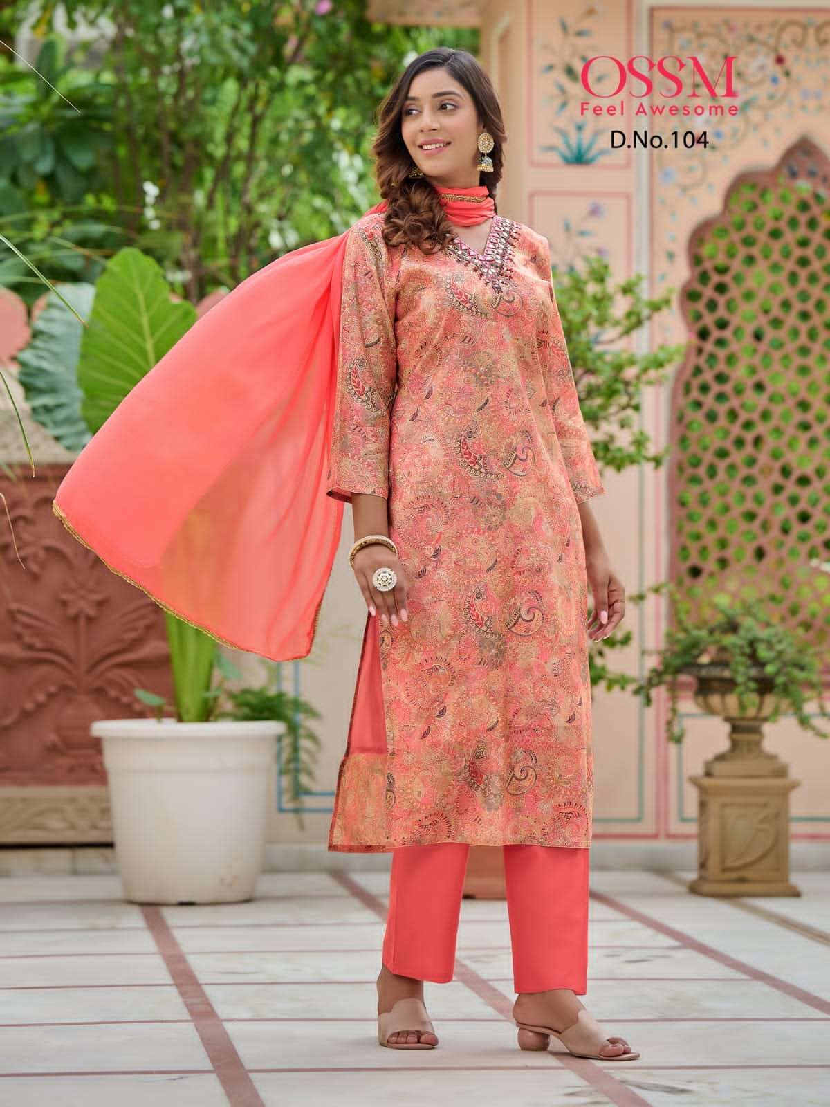 OSSM MUSKAN V Neck Kurti Wholesale catalog