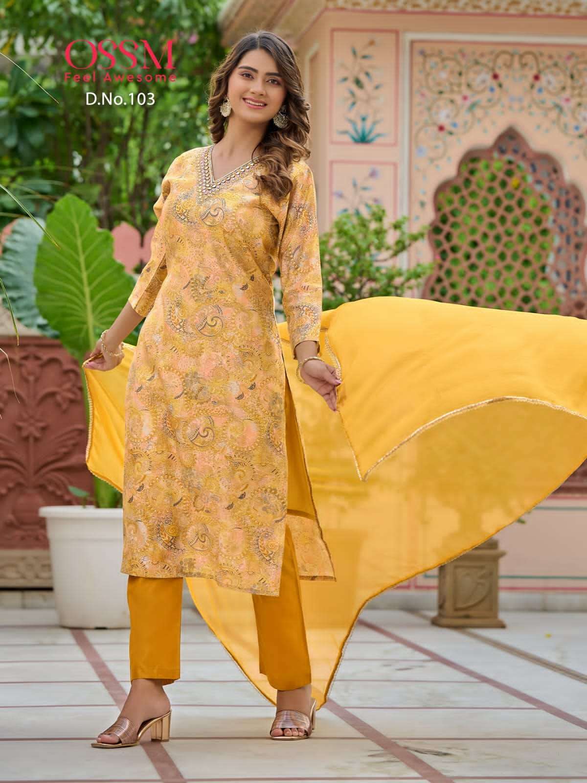 OSSM MUSKAN V Neck Kurti Wholesale catalog