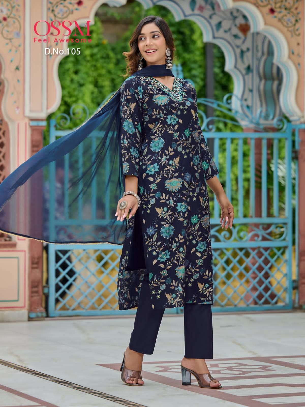 OSSM MUSKAN V Neck Kurti Wholesale catalog