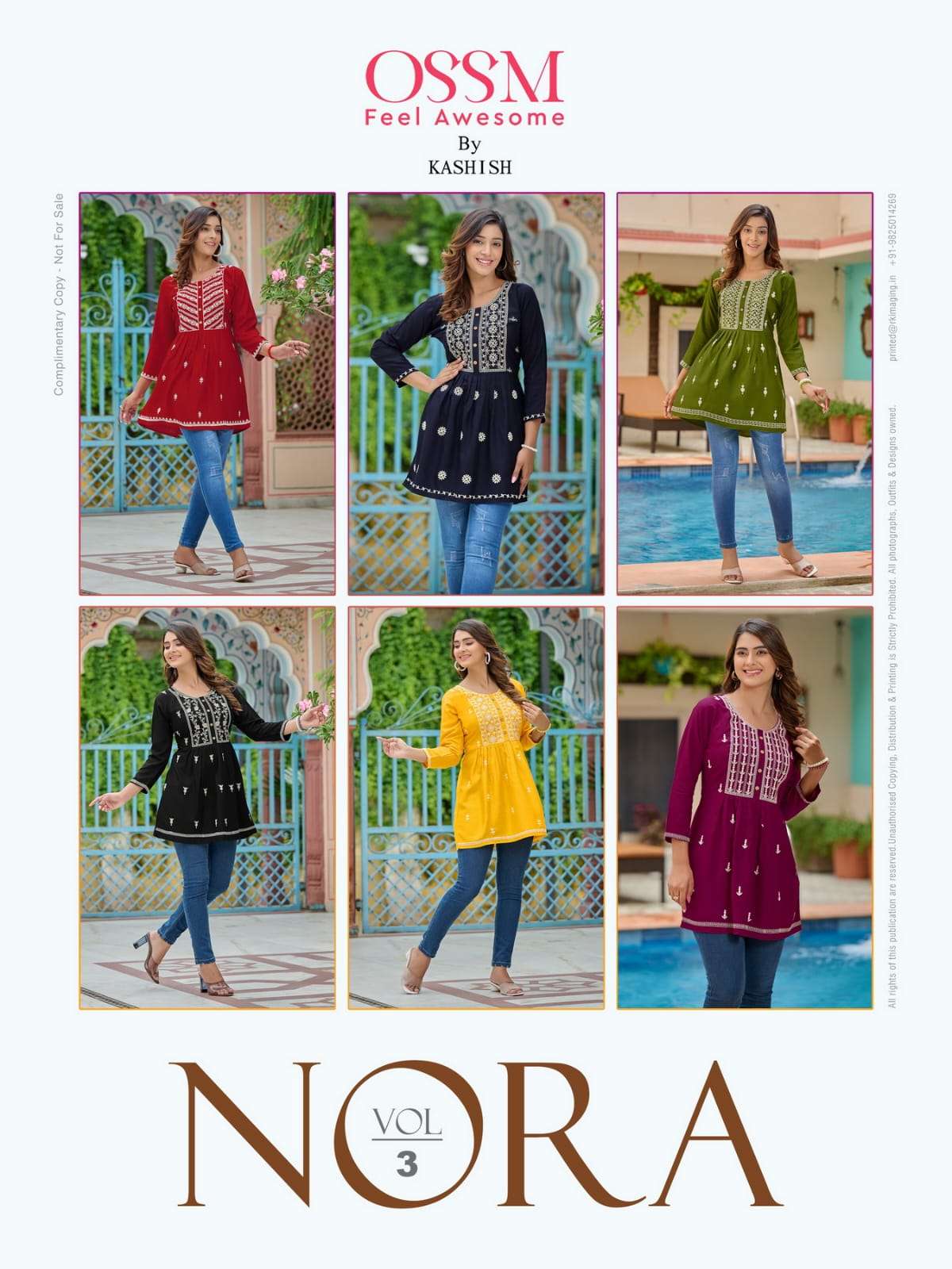 OSSM NORA Vol 03 Tops  Kurti Wholesale catalog