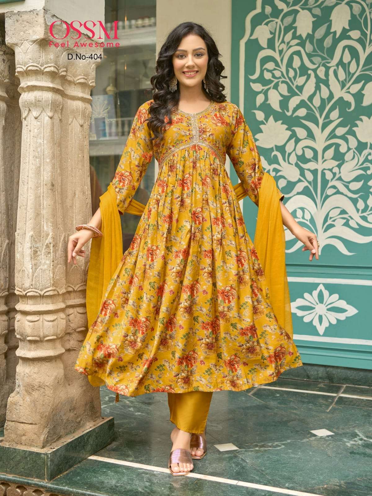 OSSM RESHAM vol 04 ALIA Chanderi Modal Foil Print Kurti Wholesale catalog