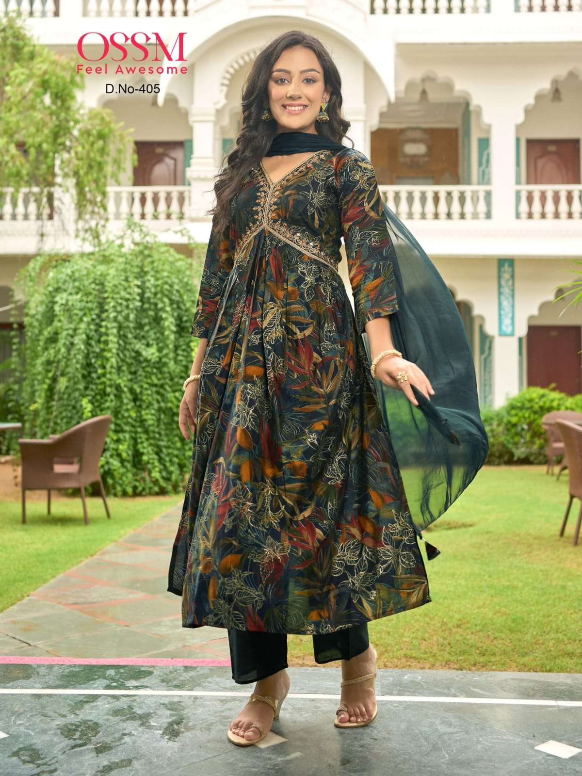 OSSM RESHAM vol 04 ALIA Chanderi Modal Foil Print Kurti Wholesale catalog