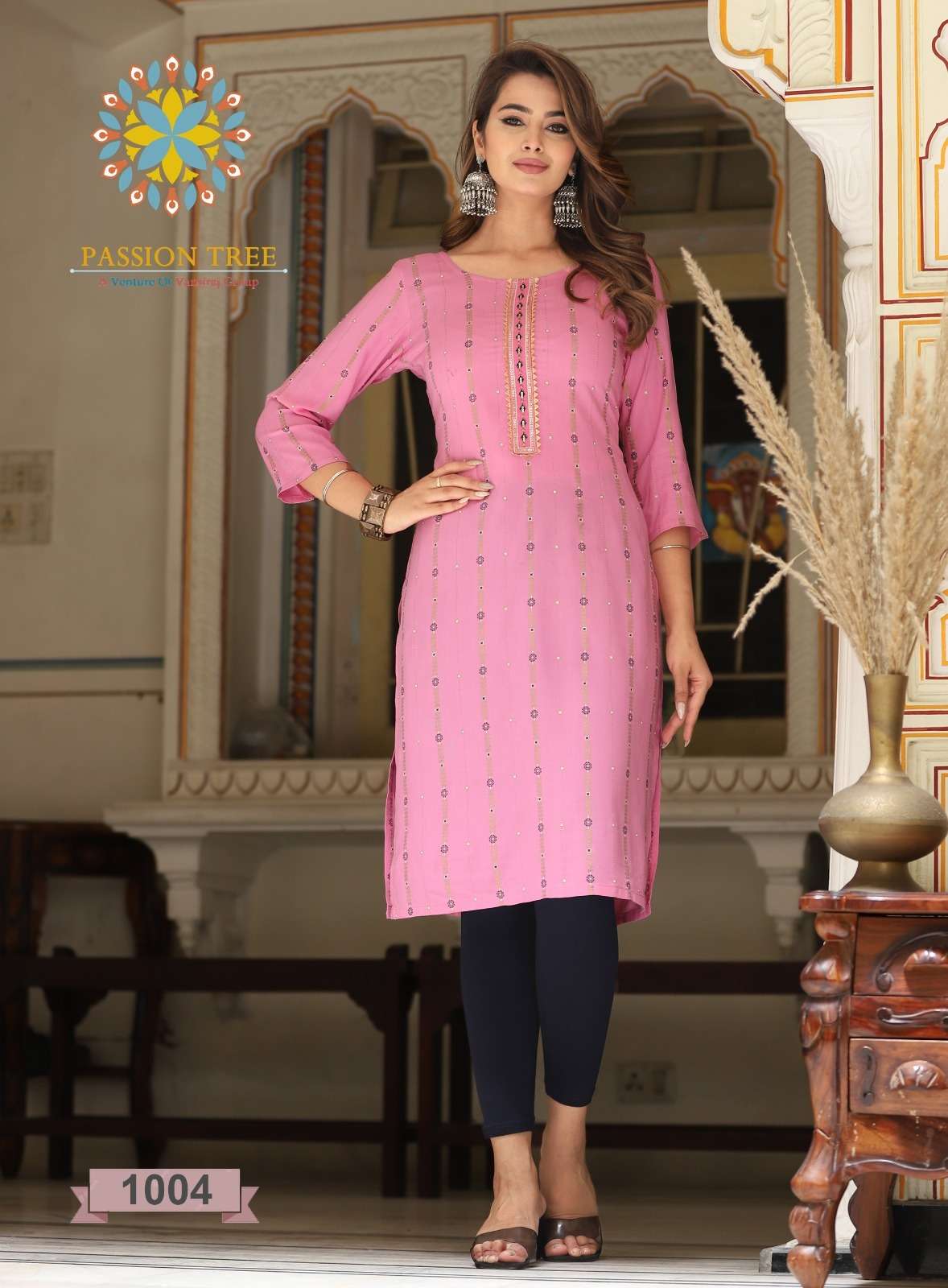 PASSION TREE ALBELI Vol.1 Reyon Kurti Wholesale catalog