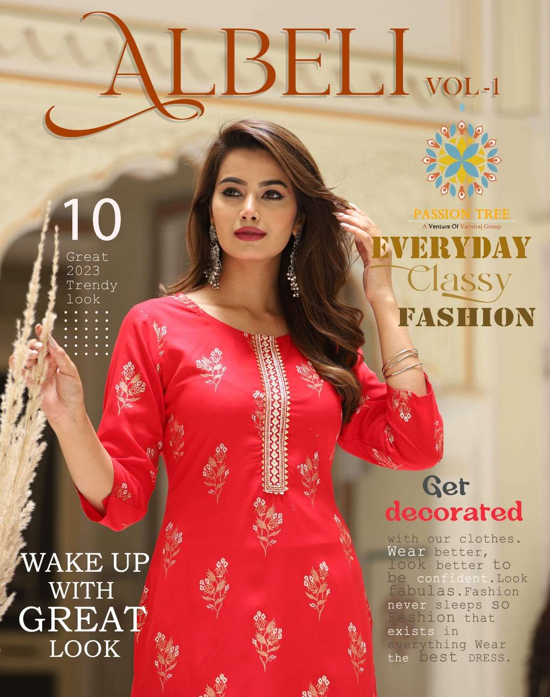 PASSION TREE ALBELI Vol.1 Reyon Kurti Wholesale catalog