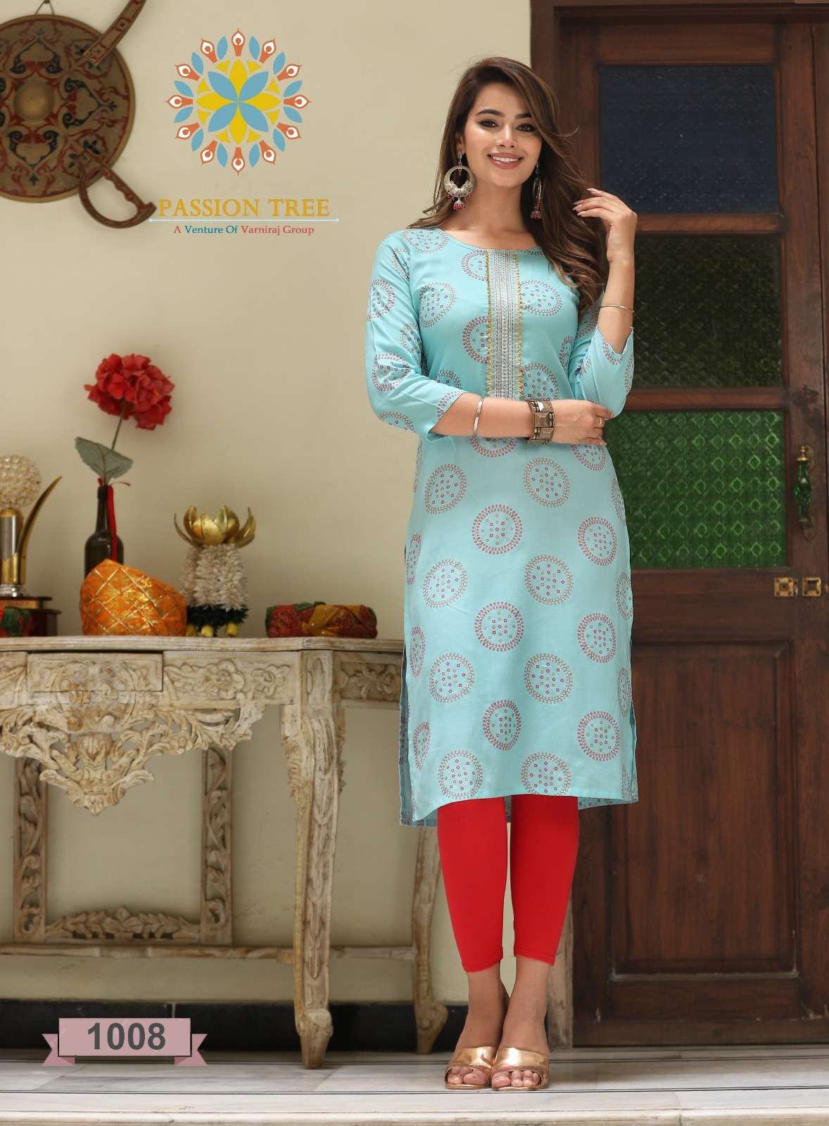 PASSION TREE ALBELI Vol.1 Reyon Kurti Wholesale catalog