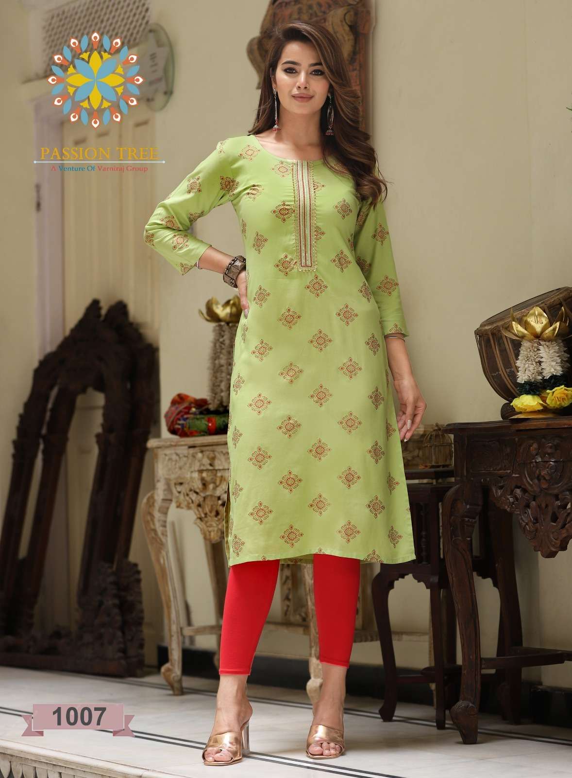 PASSION TREE ALBELI Vol.1 Reyon Kurti Wholesale catalog