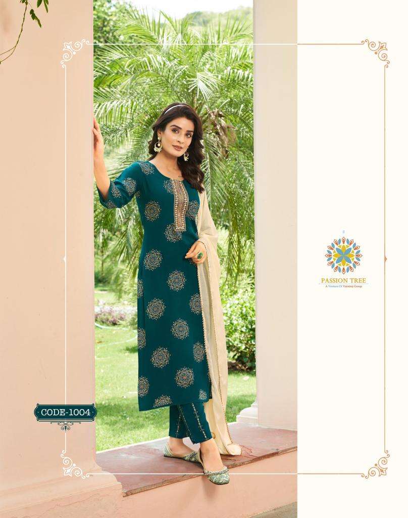 Passion Tree HARVI VOL-1 RAYON Kurti Wholesale catalog