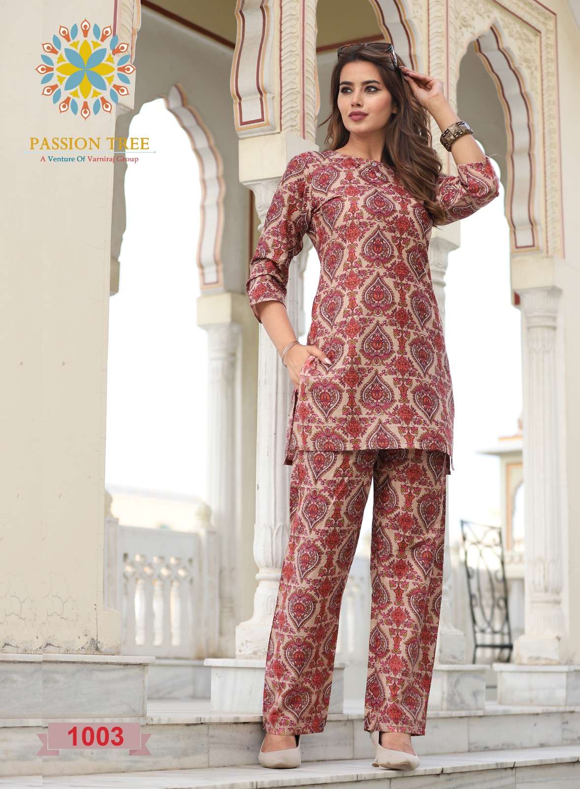 SPLUS COORD SETS BY S3FOREVER BRAND FABRIC COTTON KURTI AND FANCY PANT  WHOLESALER AND DEALER