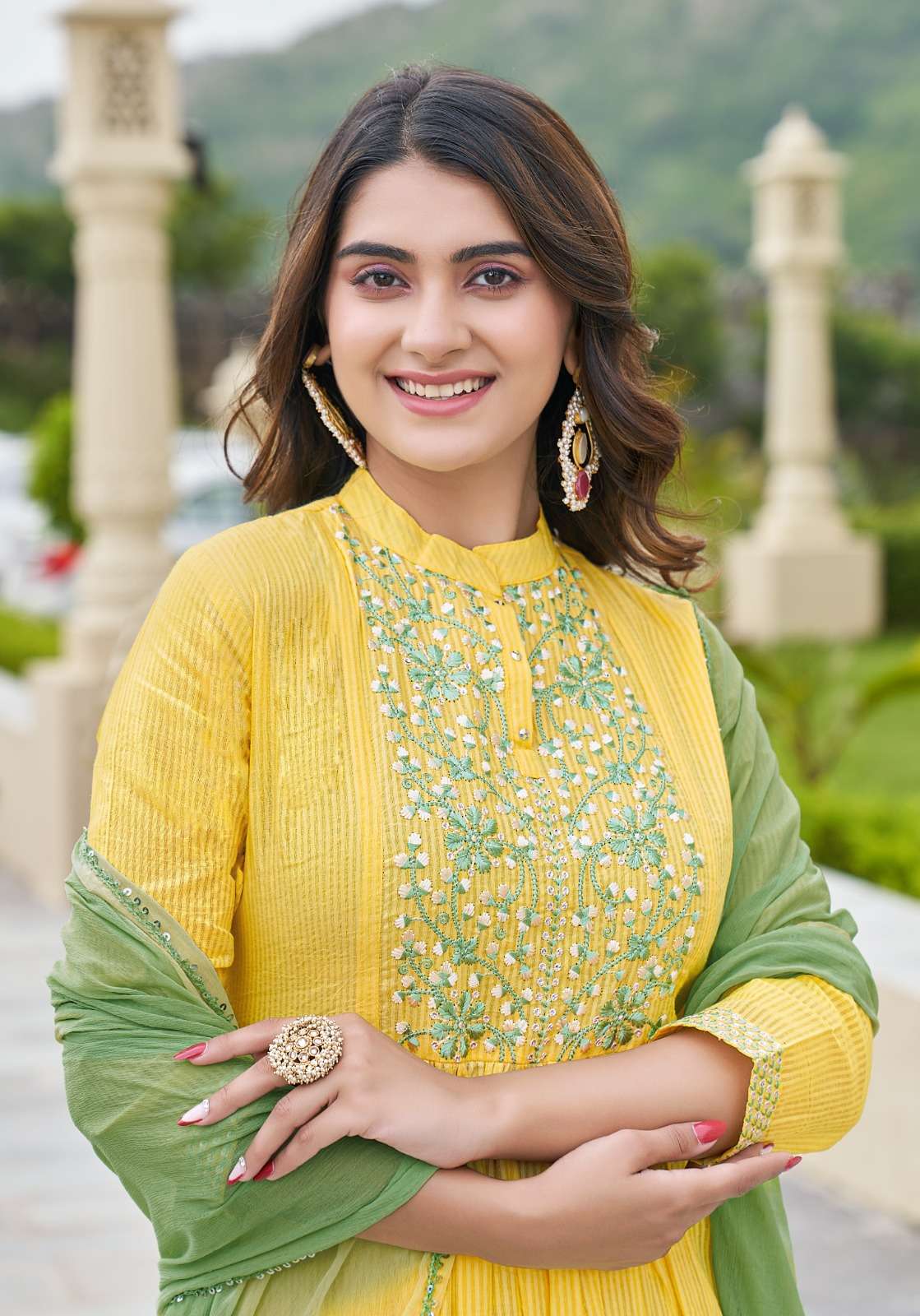 PINK MIRROR FAIRYTALES Naira cut Kurti Wholesale catalog