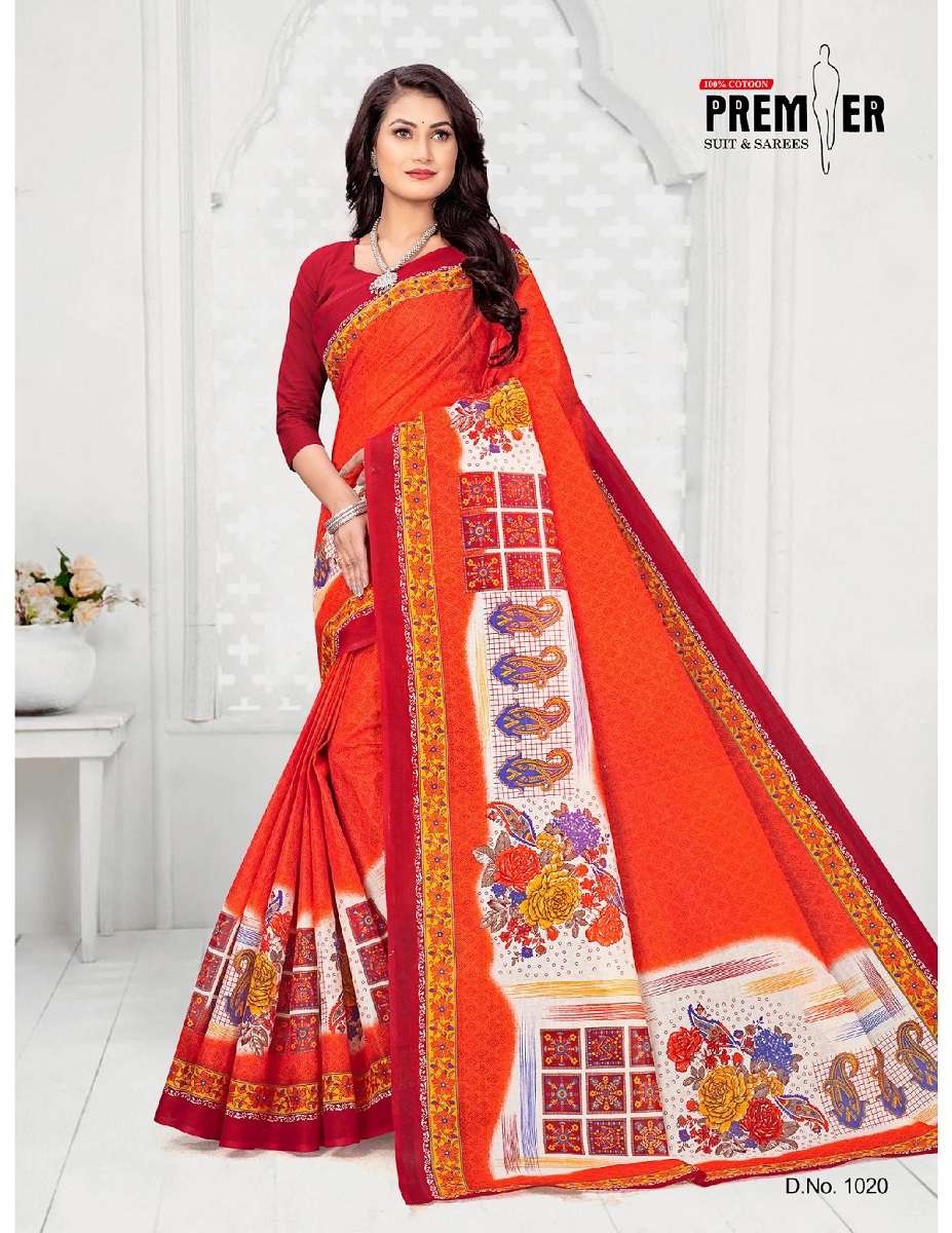 Premier Shringar – Pure Cotton Saree - Wholesale Catalog