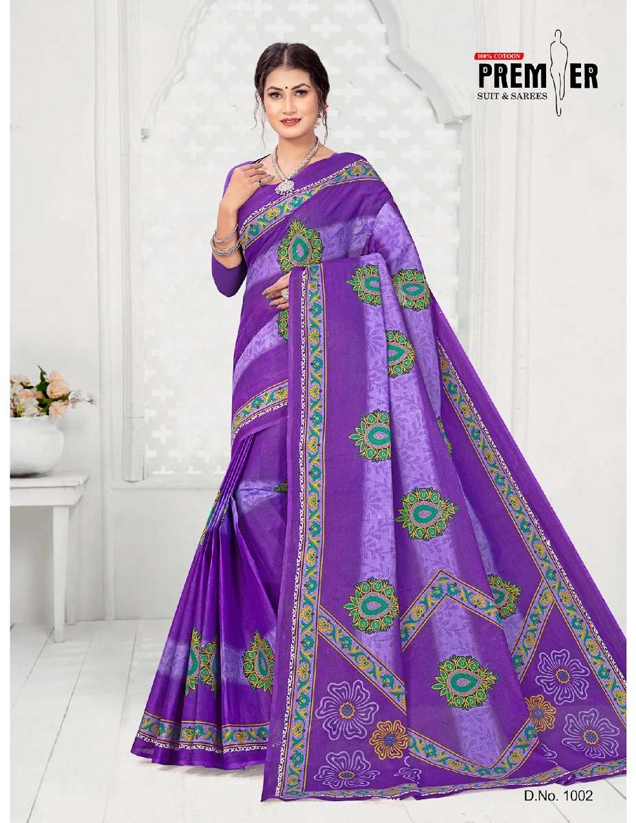 Premier Shringar – Pure Cotton Saree - Wholesale Catalog