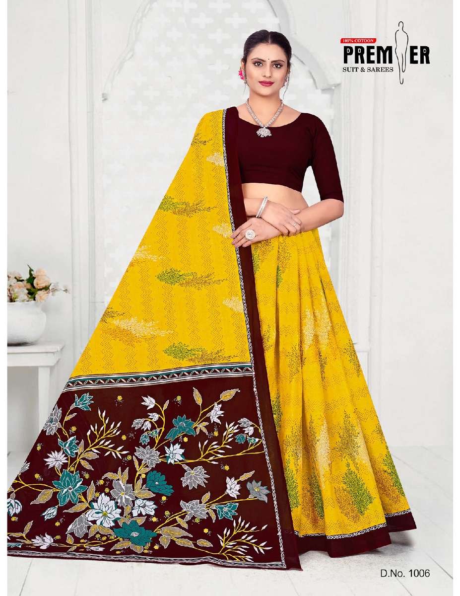 Premier Shringar – Pure Cotton Saree - Wholesale Catalog