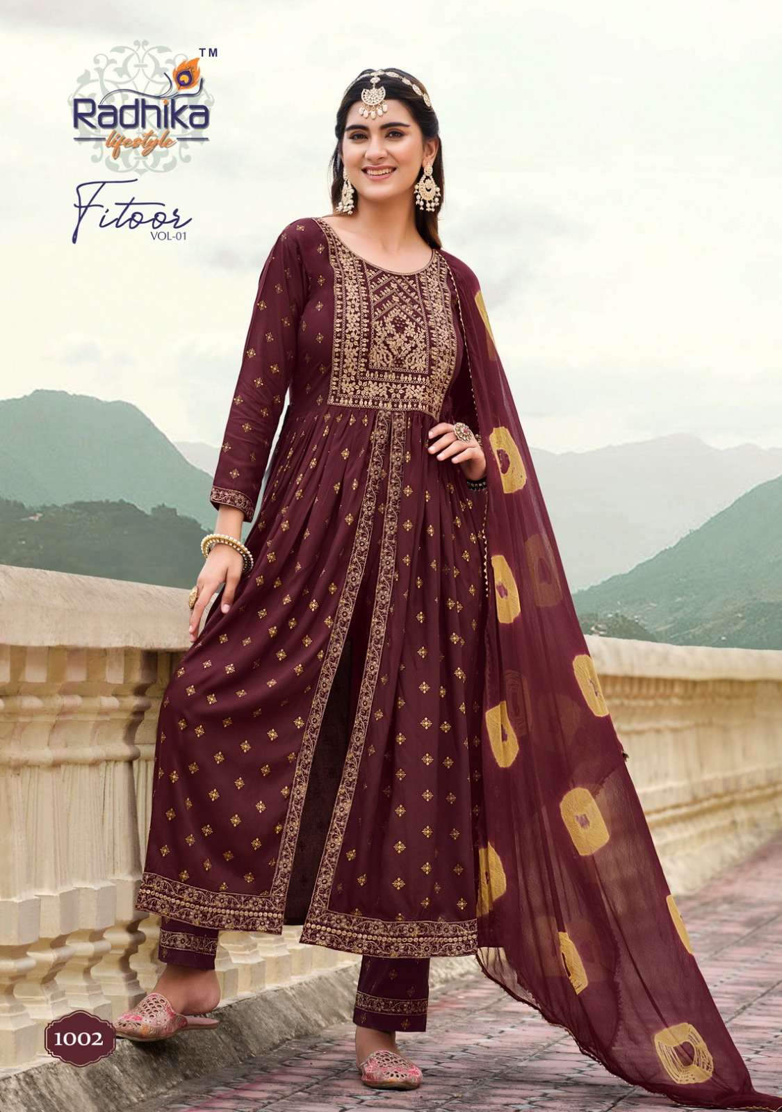 RADHIKA LIFE STYLE FITOOR vol-1 GOWN Kurti Wholesale catalog
