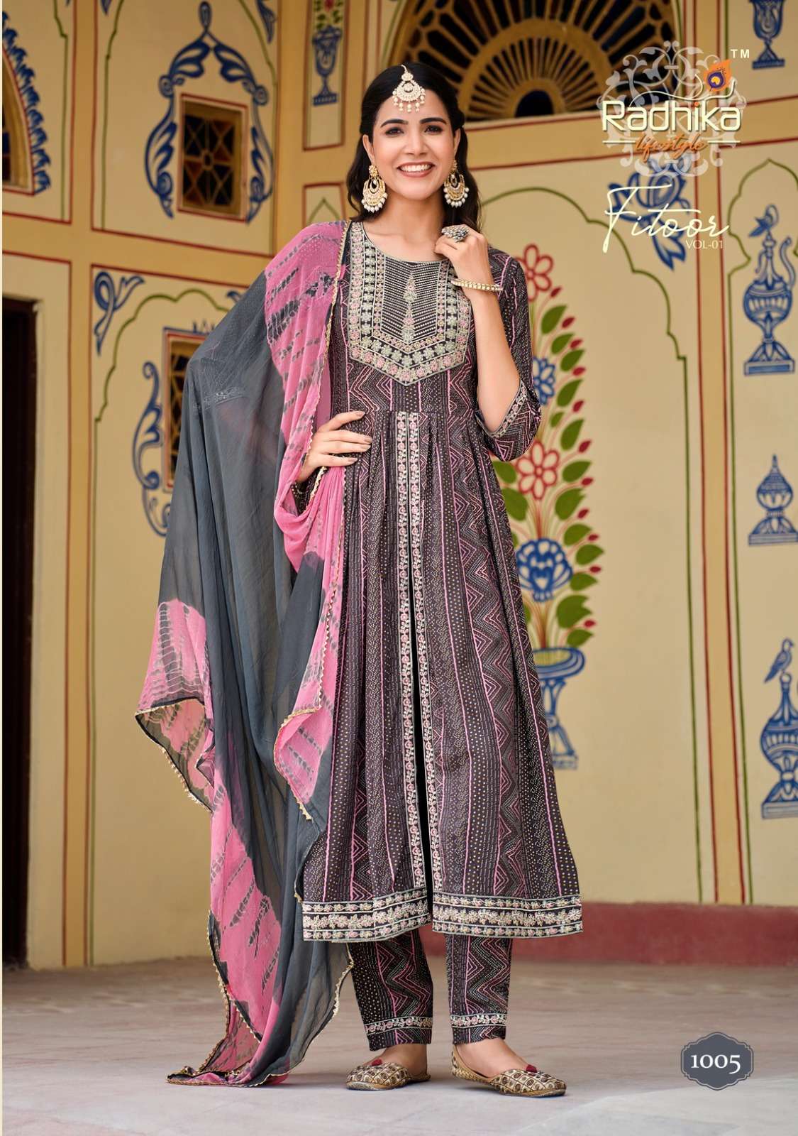 RADHIKA LIFE STYLE FITOOR vol-1 GOWN Kurti Wholesale catalog