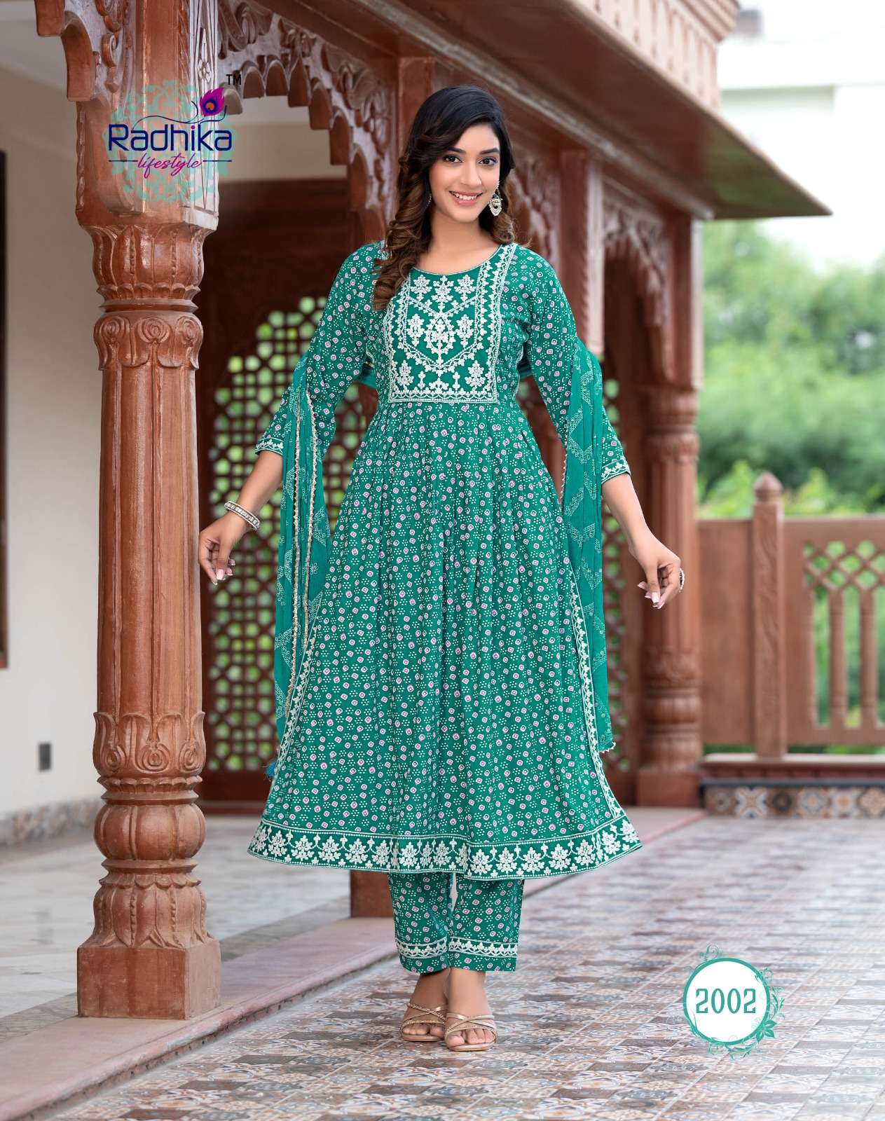 RADHIKA LIFE STYLE   PARAMPARA  vol -2  NAYRA CUT GOWN Kurti Wholesale catalog