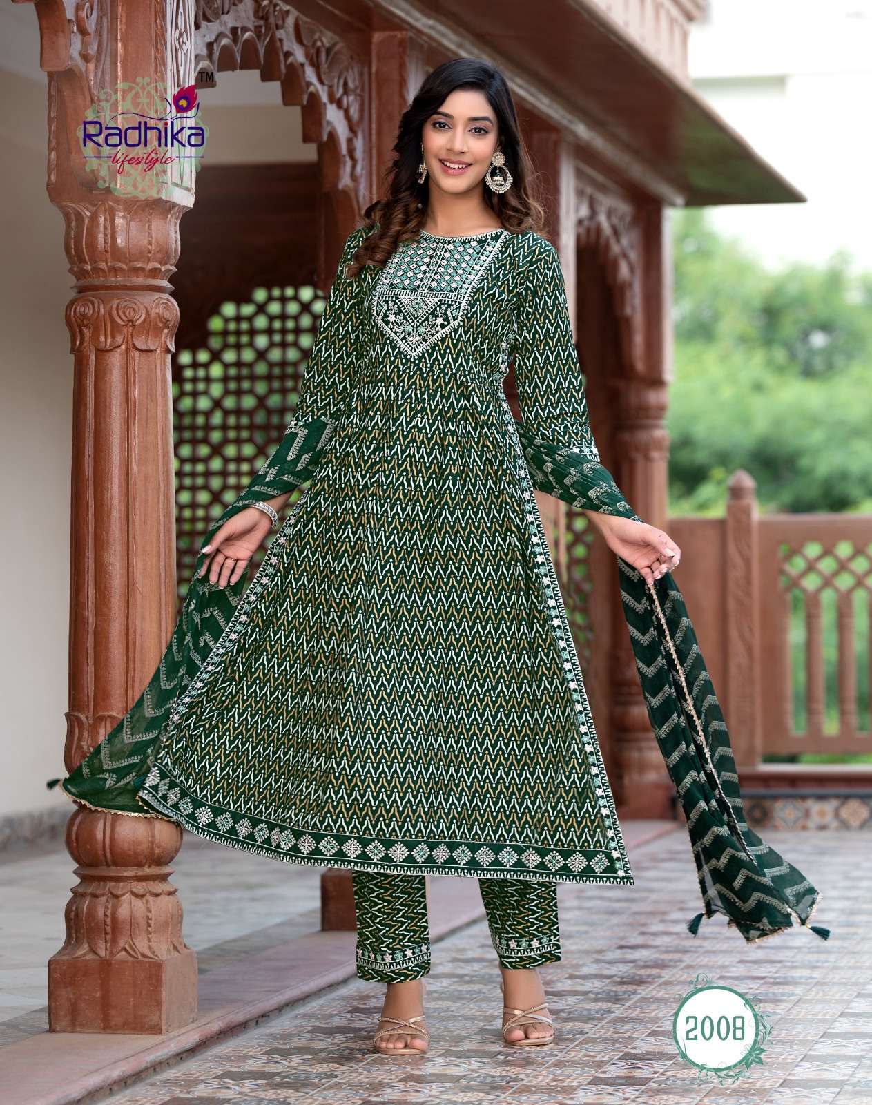 RADHIKA LIFE STYLE   PARAMPARA  vol -2  NAYRA CUT GOWN Kurti Wholesale catalog