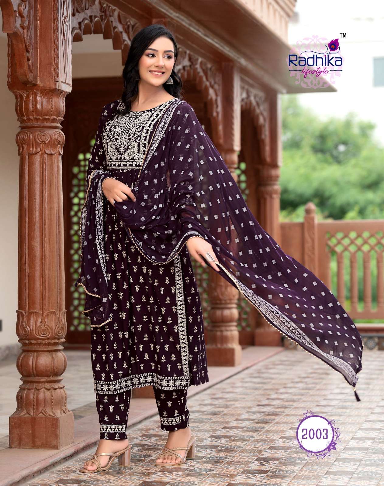 RADHIKA LIFE STYLE   PARAMPARA  vol -2  NAYRA CUT GOWN Kurti Wholesale catalog
