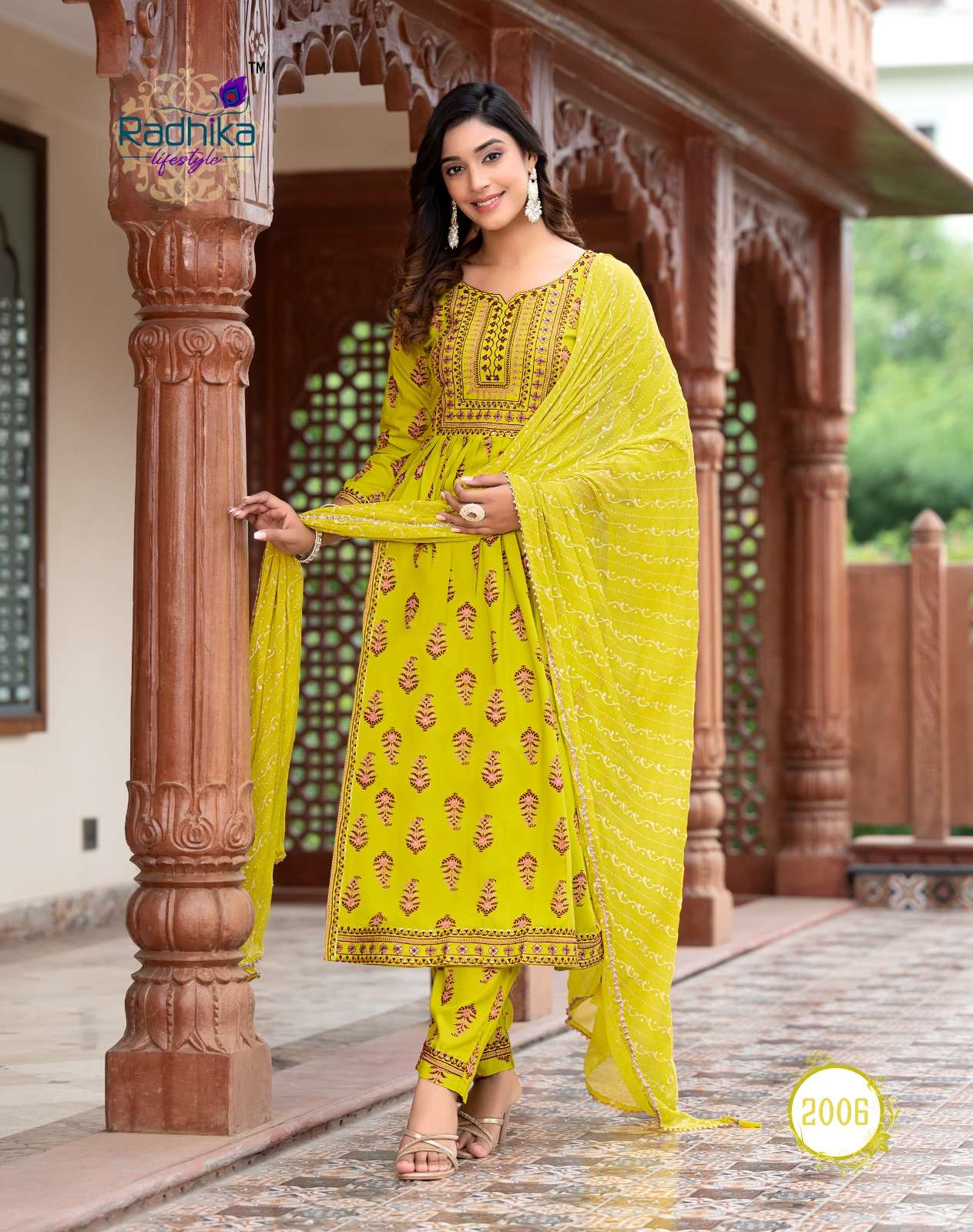 RADHIKA LIFE STYLE   PARAMPARA  vol -2  NAYRA CUT GOWN Kurti Wholesale catalog