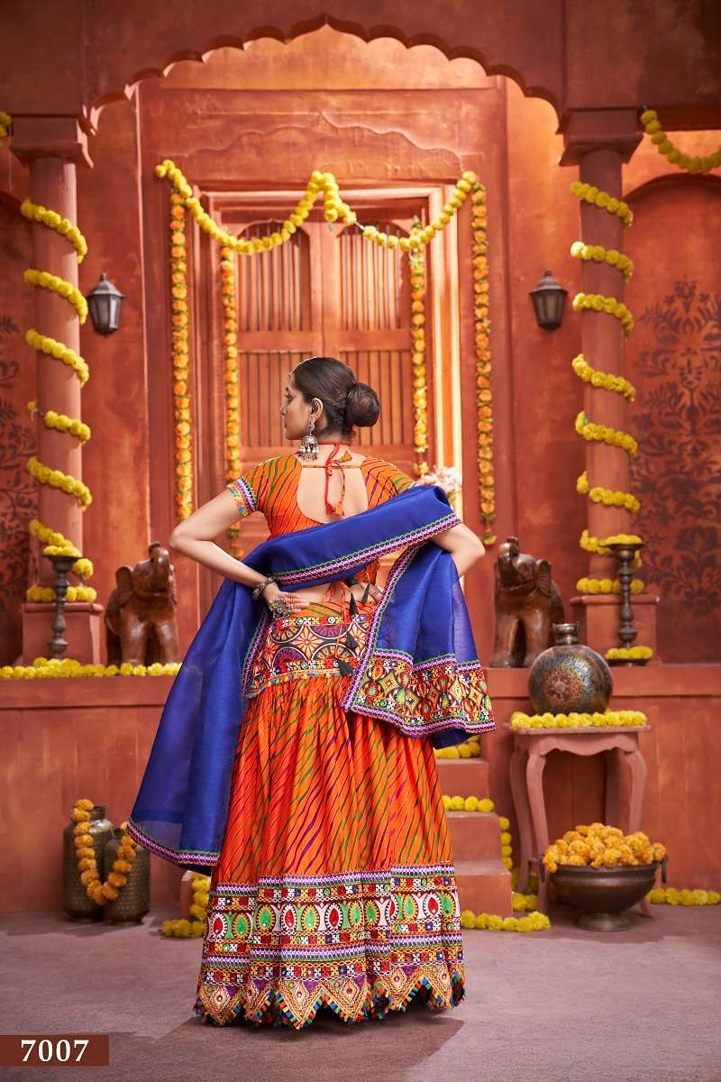 RAJWADI VOL -4 ORANGE Lehenga Choli Wholesale catalog