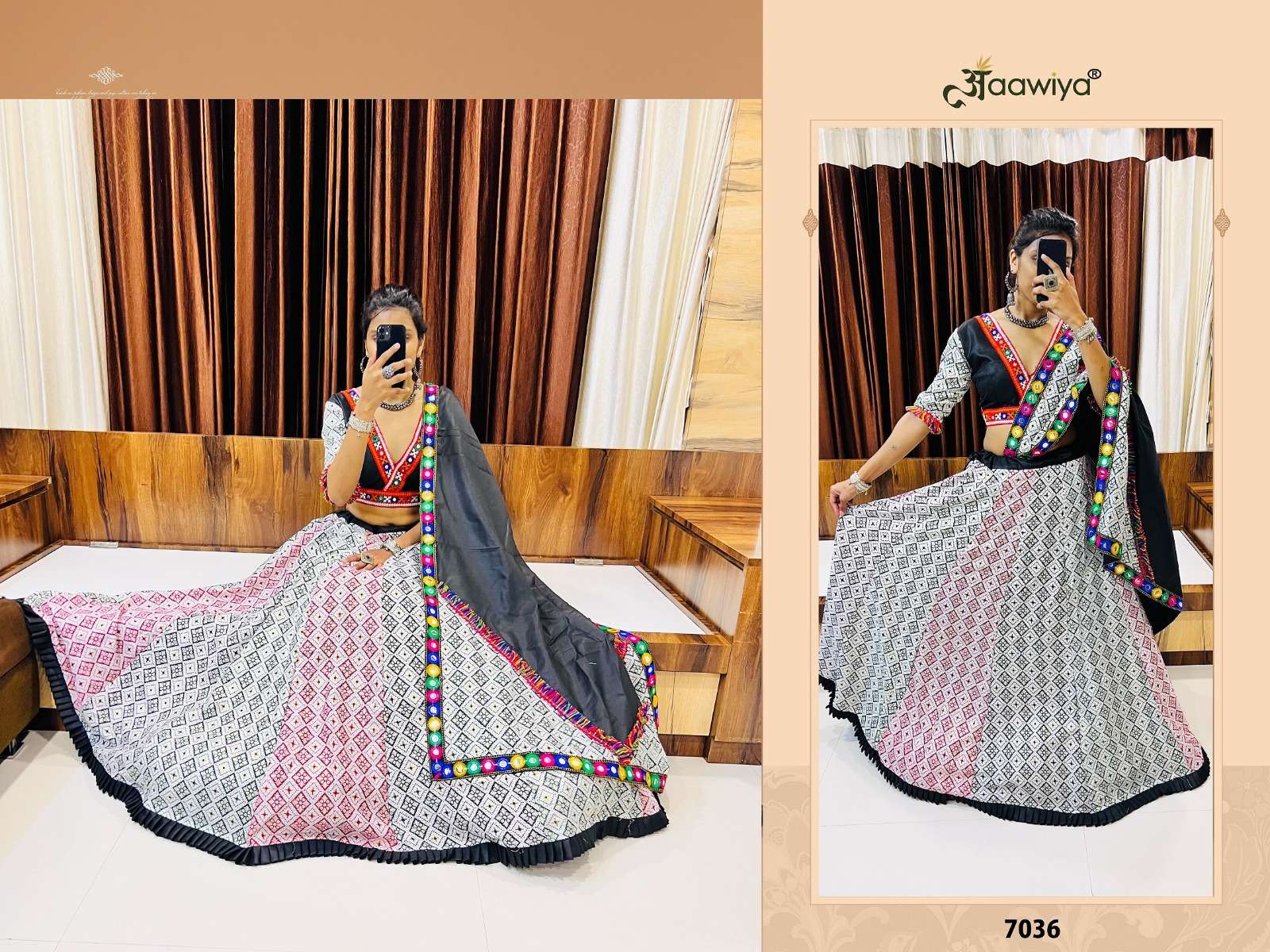RAJWADI VOL - 7 D - 7036 AAWIYA NAVRATRI SPECIAL TRADITIONAL LEHENGA CHOLI WHOLESALE CATALOG