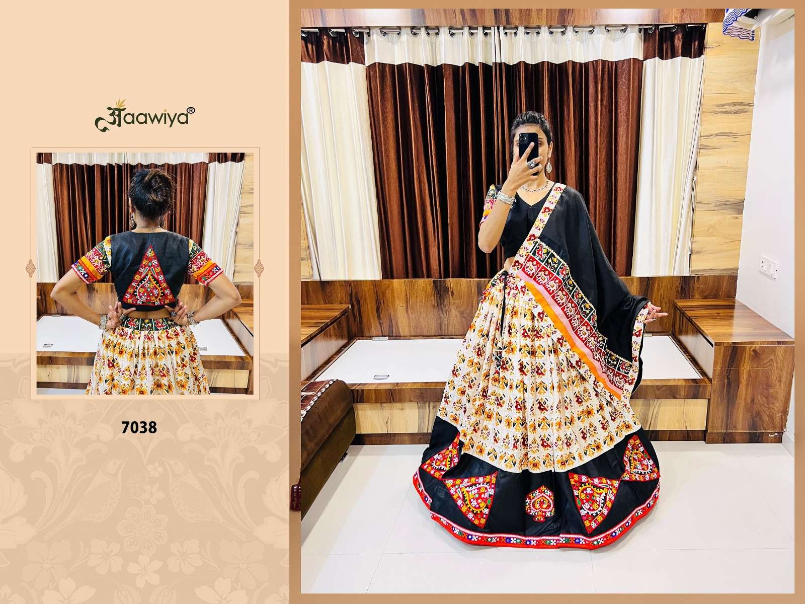RAJWADI VOL - 7 D - 7038 AAWIYA NAVRATRI SPECIAL TRADITIONAL LEHENGA CHOLI WHOLESALE CATALOG