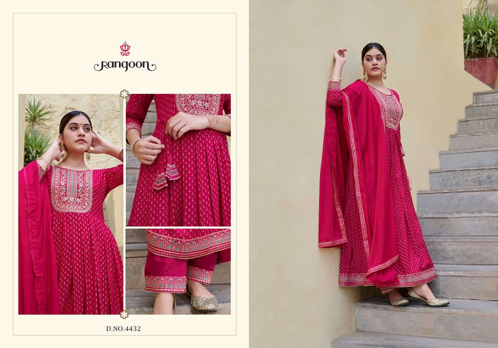 Rangoon Jilmil Rayon Print Kurti Wholesale catalog