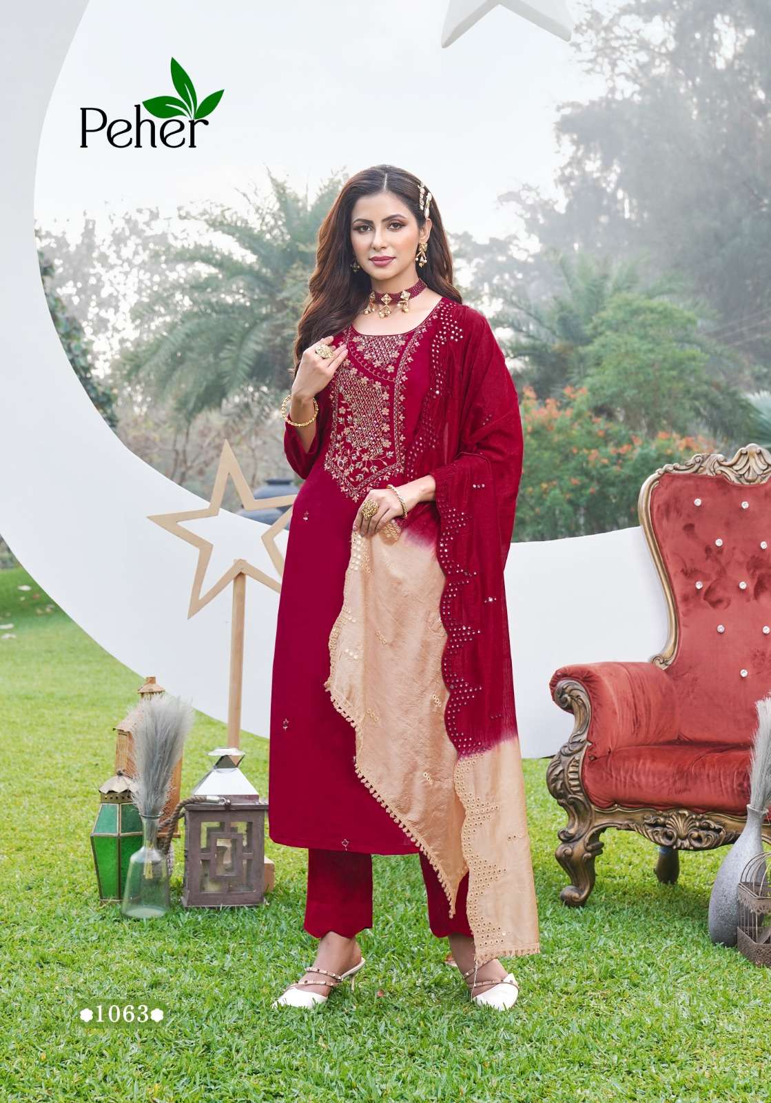 Buy Online Art Silk Red Fancy Party Wear Kurti : 192708 -