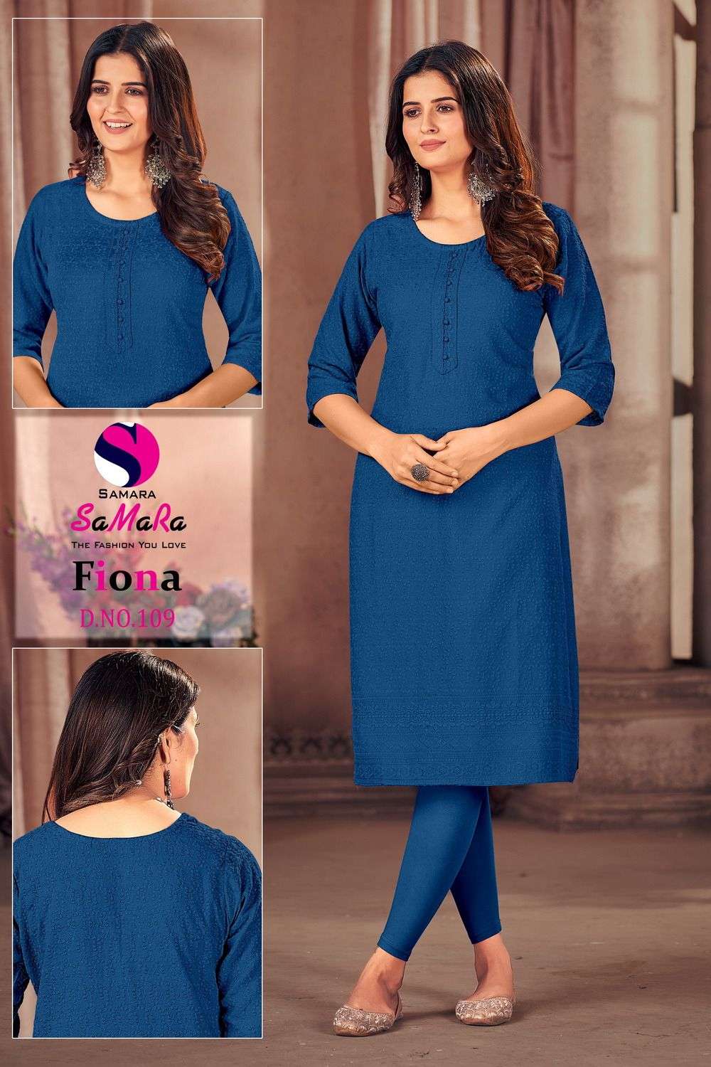 SaMaRa FIONA vol-3 KURTI Wholesale catalog
