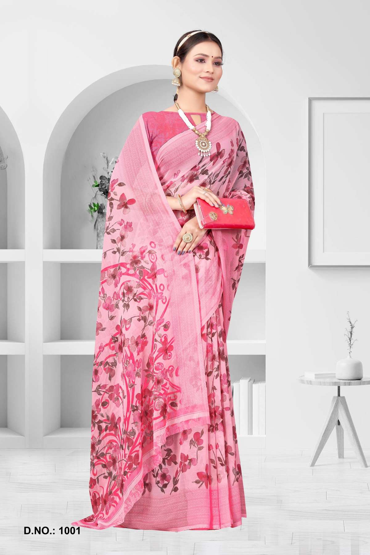 Saroj Star Chiffon Vol-1 Designer Floral Printed Saree Wholesale catalog