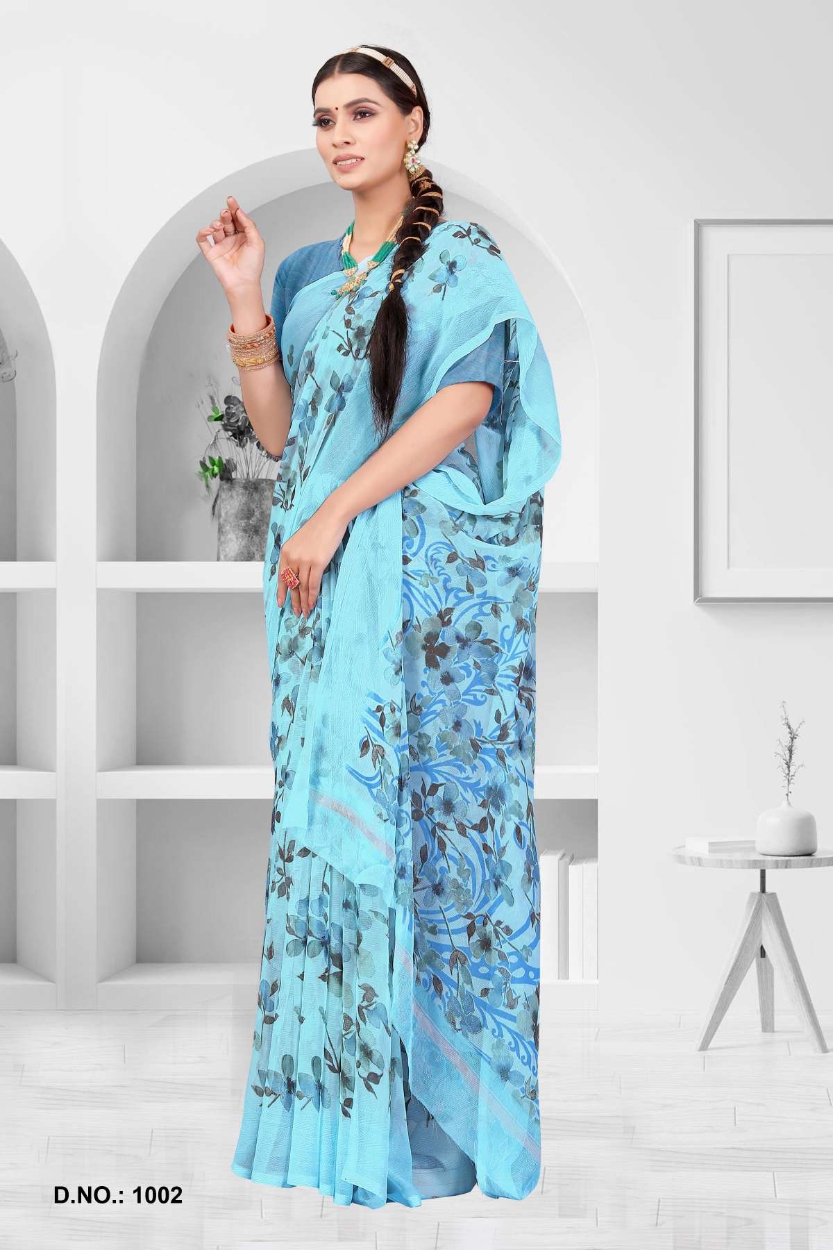 Saroj Star Chiffon Vol-1 Designer Floral Printed Saree Wholesale catalog